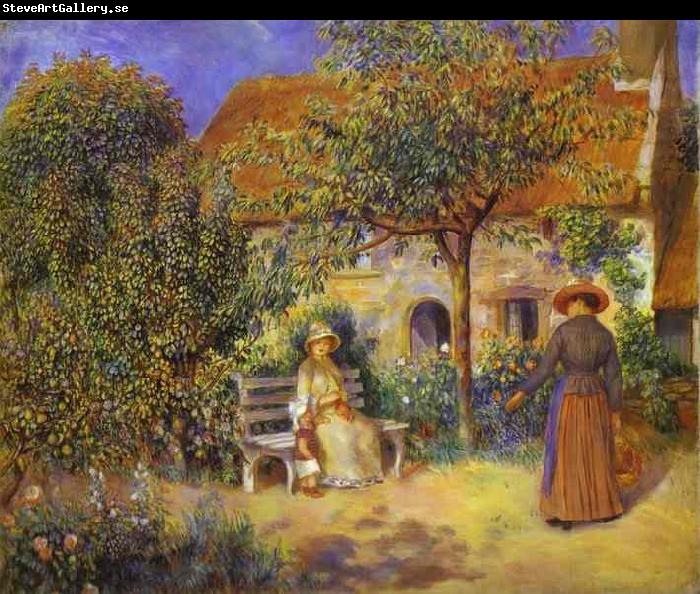 Pierre-Auguste Renoir Photo of painting Garden Scene in Britanny.